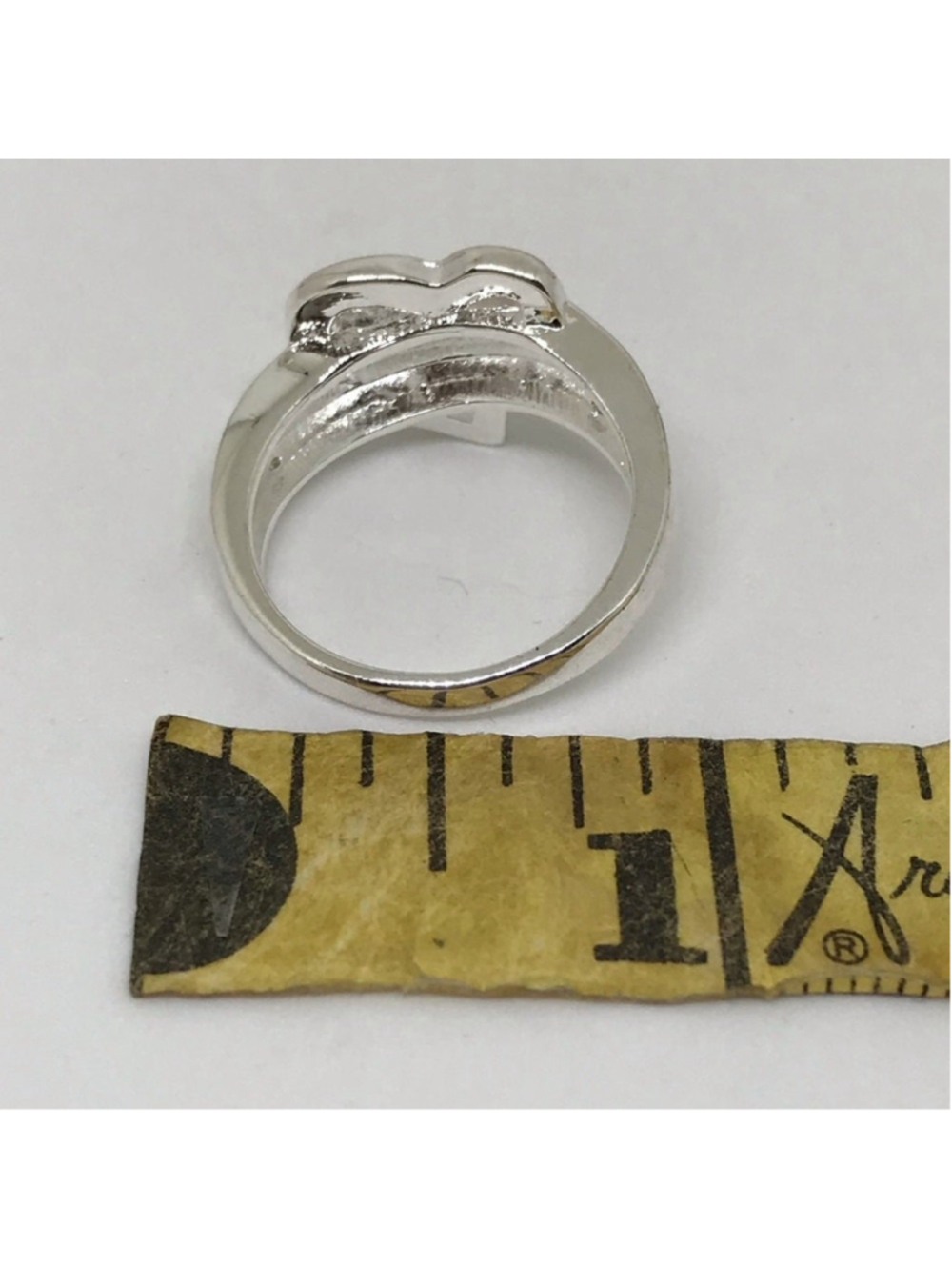 SILVER HEART RING - Picture 2 of 2